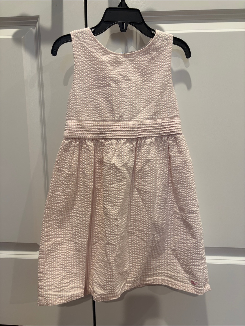 Vineyard Vines Light Pink Textured Seersucker Dress size 5